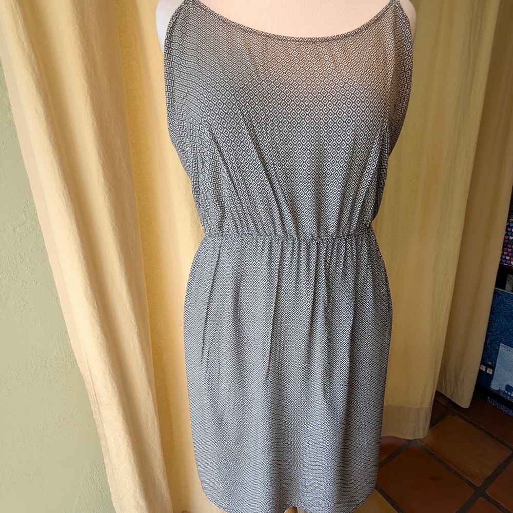 Old Navy Gray Poplin Cami Sundress